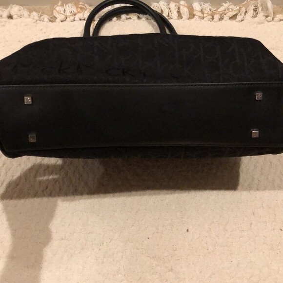 Calvin Klein Black Monogrammed Handbag - Picture 8 of 9